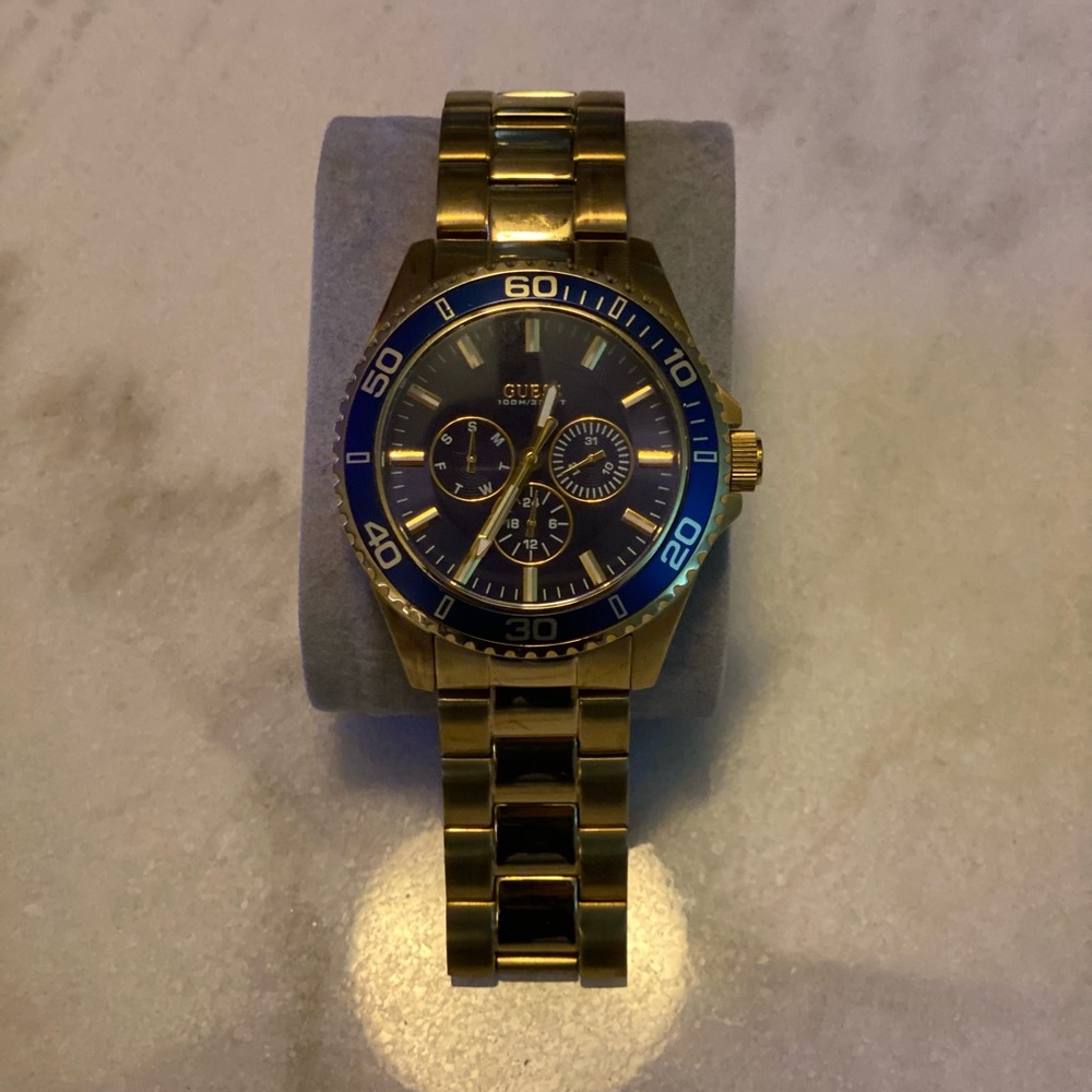 CHASER BLUE DIAL GOLD MEN'S WATCH